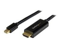 StarTech.com 15ft (5m) Mini DisplayPort to HDMI Cable - 4K 30Hz Video - mDP to HDMI Adapter Cable - Mini DP or Thunderbolt 1/2 Mac/PC to HDMI Monitor/Display - mDP to HDMI Converter Cord