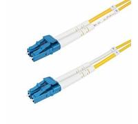 StarTech.com 15m (49.2ft) LC to LC (UPC) OS2 Single Mode Duplex Fiber Optic Cable 9/125m 100G Bend Insensitive Low Insertion Loss - LSZH Fiber Jumper Cord