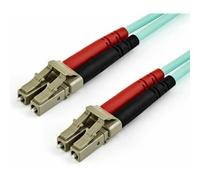 StarTech.com 15m (50ft) LC/UPC to LC/UPC OM4 Multimode Fiber Optic Cable, 50/125µm LOMMF/VCSEL Zipcord Fiber, 100G Networks, Low Insertion Loss, LSZH Fiber Patch Cord