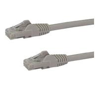 StarTech.com 15m CAT6 Ethernet Cable - Grey CAT 6 Gigabit Ethernet Wire -650MHz 100W PoE RJ45 UTP Network/Patch Cord Snagless w/Strain Relief Fluke Tested/Wiring is UL Certified/TIA
