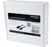 StarTech 15m USB 2.0 Active Extension Cable USB-A Male to Female USB2AAEXT15M