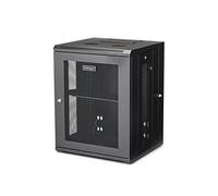 StarTech 15U Wall-Mount Cabinet, 19in, 4-Post, 16in Deep (RK1520WALHM) | Hinged enclosed locking server rack kit for IT data equipment, Adjustable depth 2.4-16in, SPCC steel, Assembled