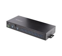 StarTech 16-Port Industrial USB 3.0 Hub 5Gbps, Metal, DIN/Surface/Rack Mounta...