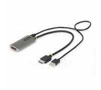 StarTech.com 1ft (30cm) HDMI to DisplayPort Adapter Cable 8K 60Hz Active HDMI 2.1 to DP 1.4 Video Converter USB Bus Powered with Included Cable