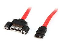 StarTech 1ft eSATA Panel Mount Cable, SATA to eSATA (ESATAPNLFM1) | SATA to eSATA Converter, Panel Mount, Female to Male