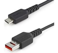 StarTech Secure Charging Cable 3ft (1m) USB-A to Micro USB - Charge-Only Data Blocker, Black