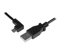 StarTech.com Micro-USB Charge-and-Sync Cable M/M - Left-Angle Micro-USB - 30/24 AWG - 1 m (3 ft.)