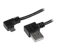 StarTech Micro-USB Cable USB2AUB2RA1M - USB 2.0 A to Micro-B, Right-Angled M/M - 1m (3ft) Black