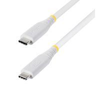 StarTech 1m (3ft) USB4 Cable, 40Gbps, USB-IF Certified USB-C Cable, 240W, 8K 60Hz/4K 240Hz DP2.1, Thunderbolt 4 Compatible, White