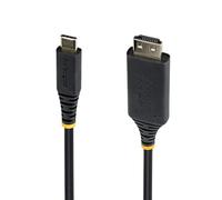StarTech 1m Active USB-C to HDMI Cable, 4K 60Hz, HDR, Gripping, For MacBook | Active Adapter Cable, Dell, HP, Lenovo, 7.1ch Audio, HDCP 2.3, Uni-Directional, Driverless
