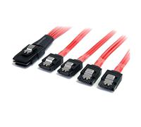 StarTech.com 1m Serial Attached SCSI SAS Cable - SFF-8087 to 4x Latching SATA SAS cable (SAS8087S4100)