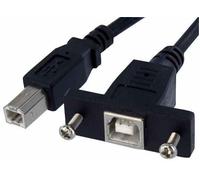 STARTECH - 1m Panel Mount USB B Socket to B Plug Cable
