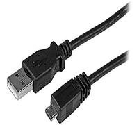 StarTech 1m USB-A to Micro-B Cable - USB 2.0 - Black (UUSBHAUB1M) | Up to 480Mbps, Aluminium-mylar foil with braided shielding, Durable PVC construction