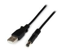 StarTech USB-A to 5.5mm DC Power Cable - Type N Barrel - 1m