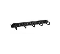 StarTech 1U 19" D Ring Wall Mounted Hook Cable Management Organizer with Passthr