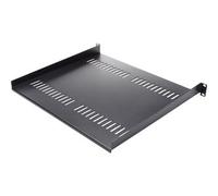StarTech 1U Vented Rack Shelf CABSHELF116V – 16 in Deep, 44 lb Capacity, Black