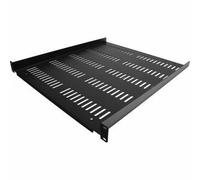 StarTech.com 1U Server Rack Shelf - Universal Vented Rack Mount Cantilever Tray for 19" Network Equipment Rack & Cabinet - Durable Design - Weight Capacity 55lb/25kg - 20" Deep Shelf, Black