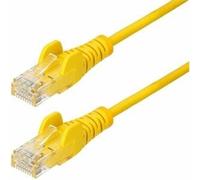 StarTech.com 2.5m Yellow Slim CAT6 Ethernet Cable. Snagless. 100W PoE.