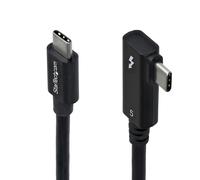 StarTech 2.6ft (80cm) Right Angle Thunderbolt 5 Cable, 80Gbps/120Gbps, 240W PD, 8K 60Hz, Thunderbolt Certified, TB5/TB4/USB4/USB-C