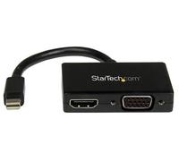 STARTECH - 2-in-1 Mini DisplayPort to HDMI or VGA Converter - Black
