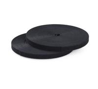 StarTech 2-Pack 50ft (15.2m) Hook and Loop Roll, 0.5in (1.2cm) Wide, Black | Cut-to-Size Reusable Cable Ties, Fastener Tape, Adjustable Fabric Wraps, Bulk Roll