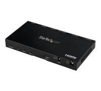 StarTech.com 2-Port HDMI Splitter (1x2) - 4K 60Hz UHD HDMI 2.0 Audio Video Splitter w/ Scaler & Audio Extractor (3.5mm/SPDIF) - Dual HDMI Splitter (1-In 2-Out) - EDID Copy - TV/Projector