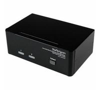 StarTech.com 2 Port DVI VGA Dual Monitor KVM Switch USB with Audio & USB 2.0 Hub
