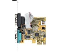 StarTech.com 2-Port PCI Express Serial Card, Dual Port PCIe to RS232 (DB9) Serial Card, 16C1050 UART, Standard or Low Profile Brackets, COM Retention, For Windows & Linux