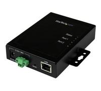 StarTech.com 2-Port Serial-to-IP Ethernet Device Server - RS232 - Metal and Mountable