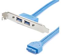 StarTech 2-Port USB 5Gbps A Female Slot Plate Adapter, Header (USB3SPLATE)