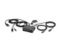 StarTech KVM Switch 2-Port USB-C/HDMI - 4K 60Hz, Bus-Powered, 6ft/4ft Integrated Cables
