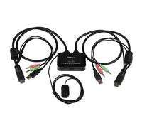 StarTech 2 Port USB HDMI Cable KVM Switch with Audio and Remote Switch USB P...