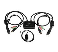 StarTech 2 Port USB HDMI Cable KVM Switch with Audio and Remote Switch USB P...