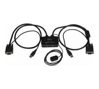 StarTech.com 2 Port USB VGA Cable KVM Switch - USB Powered with Remote Switch -