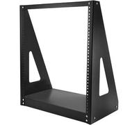StarTech.com 2-Post 12U Heavy-Duty Desktop Server Rack, Small Open Frame 19in Computer Rack, Compact Network Rack for AV / Studio / Data / IT Equipment, TAA Compliant - Free Standing Two-Post Home/Office Rack