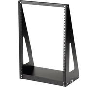 StarTech.com 2-Post 16U Heavy-Duty Desktop Server Rack, Small Open Frame 19in Computer Rack, Compact Network Rack for AV / Studio / Data / IT Equipment, TAA Compliant - Free Standing Two-Post Home/Office Rack