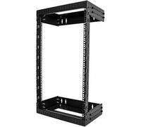 StarTech.com 18U 19" Wall Mount Network Rack - Adjustable Depth 12-20" 2 Post Open Frame Server Room Rack for AV/Data/ IT Communication/Computer Equipment/Switch w/Cage Nuts & Screws