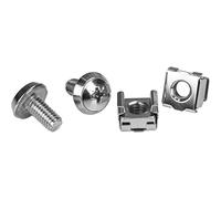 StarTech Rack Screws & Cage Nuts CABSCRWM620 - M6 12 mm with Installation Tool - 20 Pack