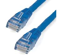 StarTech 20ft CAT6 Ethernet Cable - Blue CAT 6 Gigabit Ethernet Wire -250Mhz 100W PoE RJ45 UTP Molded Network Patch Cord with Strain Relief (C6PATCH20BL)