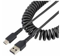 Startech 20In 50Cm Usb A To C Charging Cable Coiled Heavy Duty Usb 2.0 A To Type