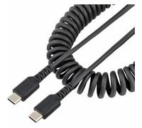Startech 20In 50Cm Usb C Charging Cable Coiled Heavy Duty Fast Charge & Sync Usb