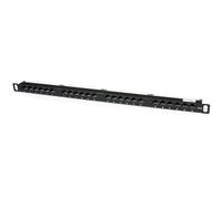 StarTech 24‑Port Cat5e 0.5U Rackmount Patch Panel (PANELHU24) - RJ45 110