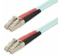 StarTech.com 25m (82ft) LC/UPC to LC/UPC OM4 Multimode Fiber Optic Cable 50/125m LOMMF/VCSEL Zipcord Fiber 100G Low Insertion Loss - LSZH Fiber Jumper Cord
