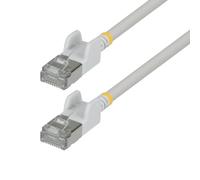 StarTech 2ft White Ultra Slim Cat6A Ethernet Cable, Snagless, FTP, Pure Bare Copper Wire, 34AWG Slim RJ45 Network Patch Cord