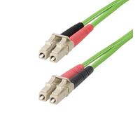 StarTech 2m/6.6ft OM5 Multimode Fibre Cable, LC to LC, 50/125 Duplex LSZH | UPC, Optic, Jumper Cord, Zip-cord colour-coded connectors, Aramid-reinforced, Bend insensitive, Backward compatible OM4/OM3