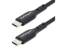 StarTech.com 2m (6.6ft) USB-C Charging Cable 2-Pack, USB C Cable, USB 2.0 Type-C Laptop Charger Cord, 60W 3A Power Delivery, TPE Jacket, USB-C Data Transfer Cable, M/M