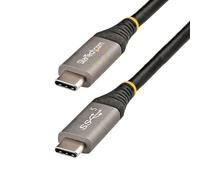 StarTech 2m/6.6ft USB-C to USB-C Cable, 5Gbps, 100W PD (USB315CCV2M) | USB-IF Certified, DisplayPort Alt Mode, TPE Jacket, Thunderbolt Compatible, Male to Male, 4K 60Hz DP Alt Mode, Black