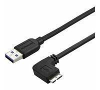 StarTech.com Slim Micro-USB 3.0 Cable - M/M - Right-Angle Micro USB - 2m (6ft)