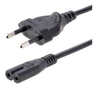 StarTech.com 2m (6ft) Laptop Power Cord, EU Plug to C7, 2.5A 250V, 18AWG, Laptop Replacement Cord, Printer Power Cable, Laptop Charger Cord, Laptop Power Brick Cord