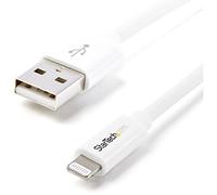 StarTech.com 2m (6ft) Long White Apple 8-pin Lightning Connector to USB Cable for iPhone iPod iPad